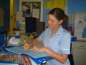 nurse working in public health