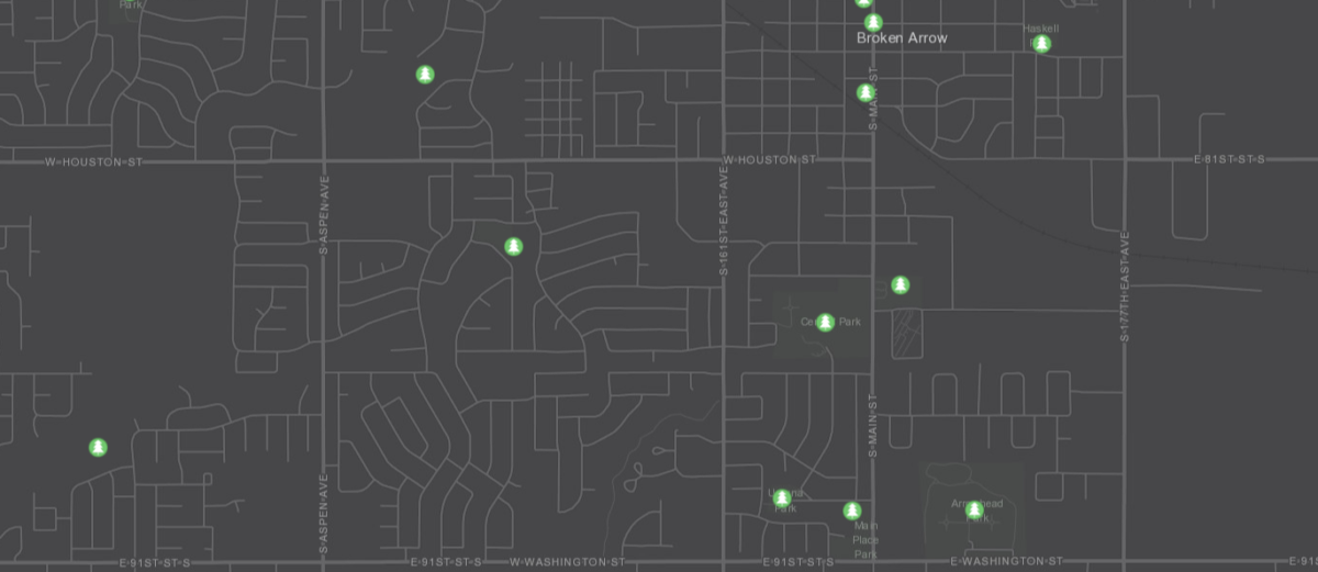 GreenCityGIS: The City of Broken Arrow Wins Award for Parks Locator Map ...