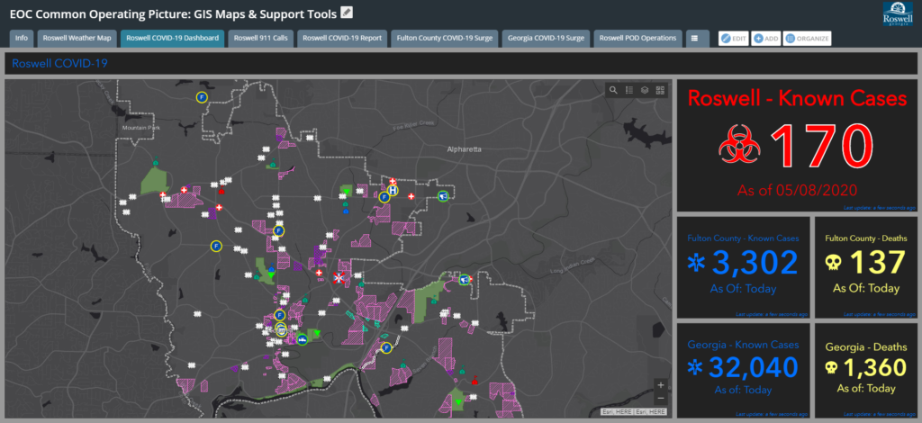 Roswell COVID-19 dashboard