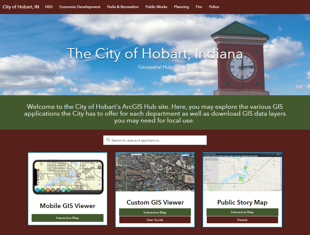 hobart GIS hub