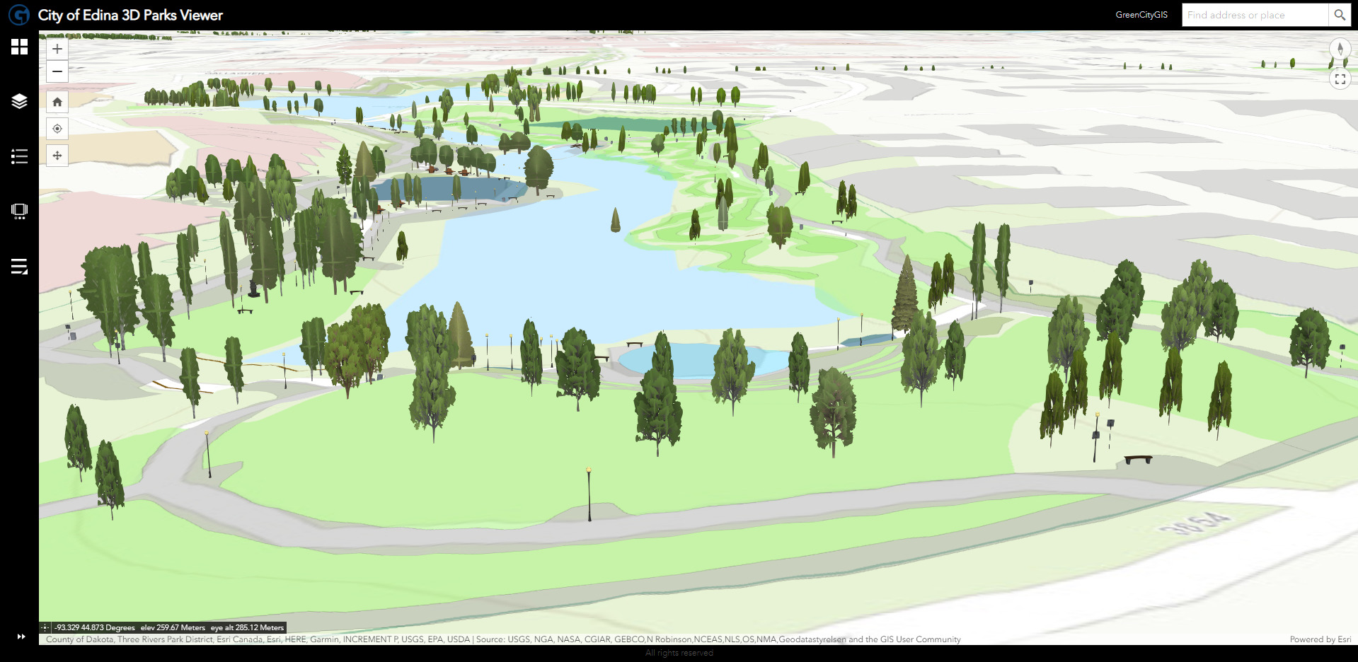 GreenCity GIS 3D Map
